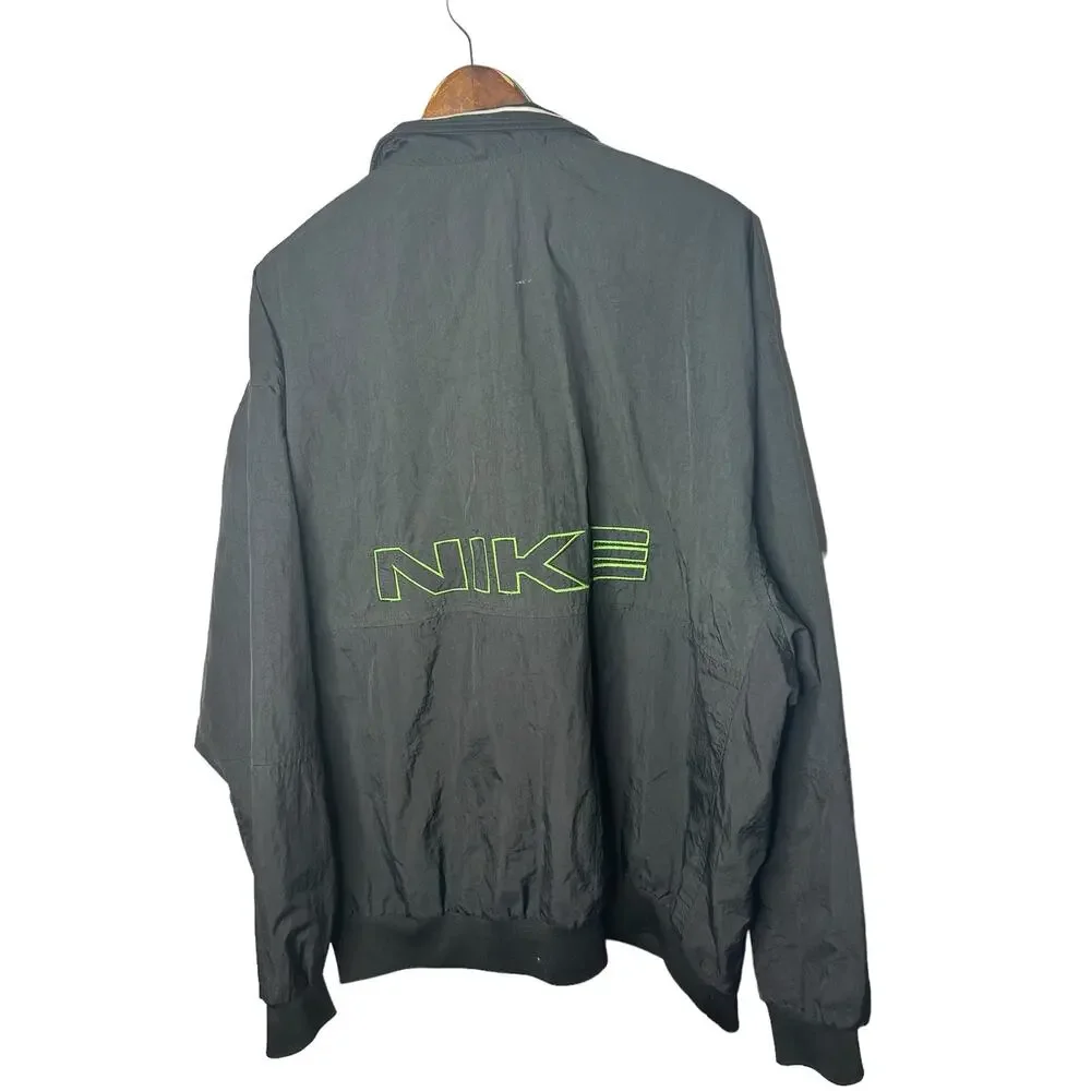 Vintage‎ Nike Black size XXL windbreaker jacket pull over mens spell out